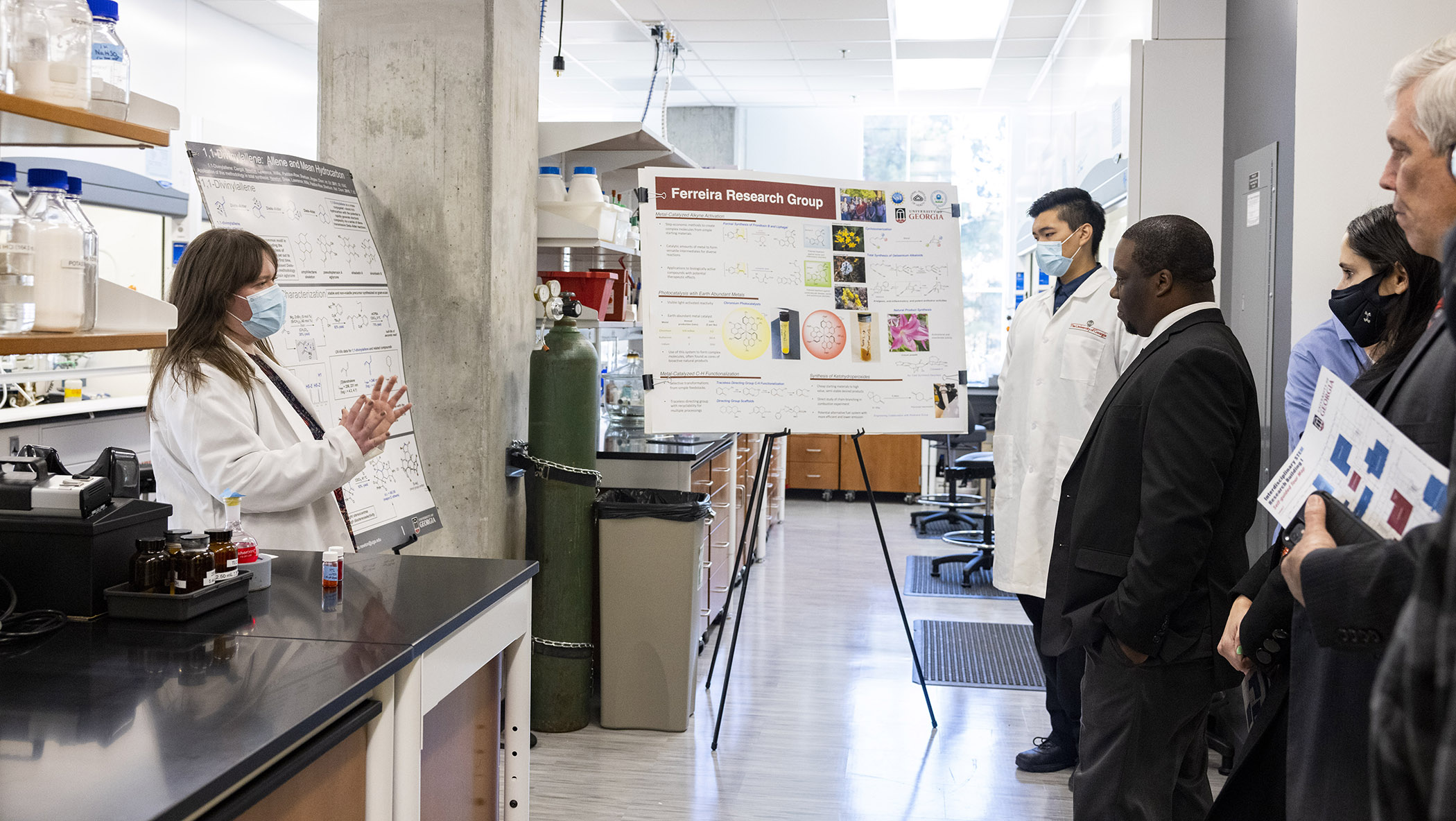 Poster presentation at STEM-1 dedication