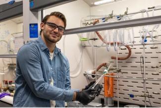 Jay Lawrence, speaker, in a lab setting