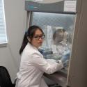 Photo of Wei Yang, seminar speaker, in a lab setting