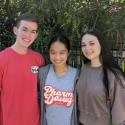 Group photo of presenters (L-R) Dawson Templin, Victoria Li, and Jordan Stubblefield